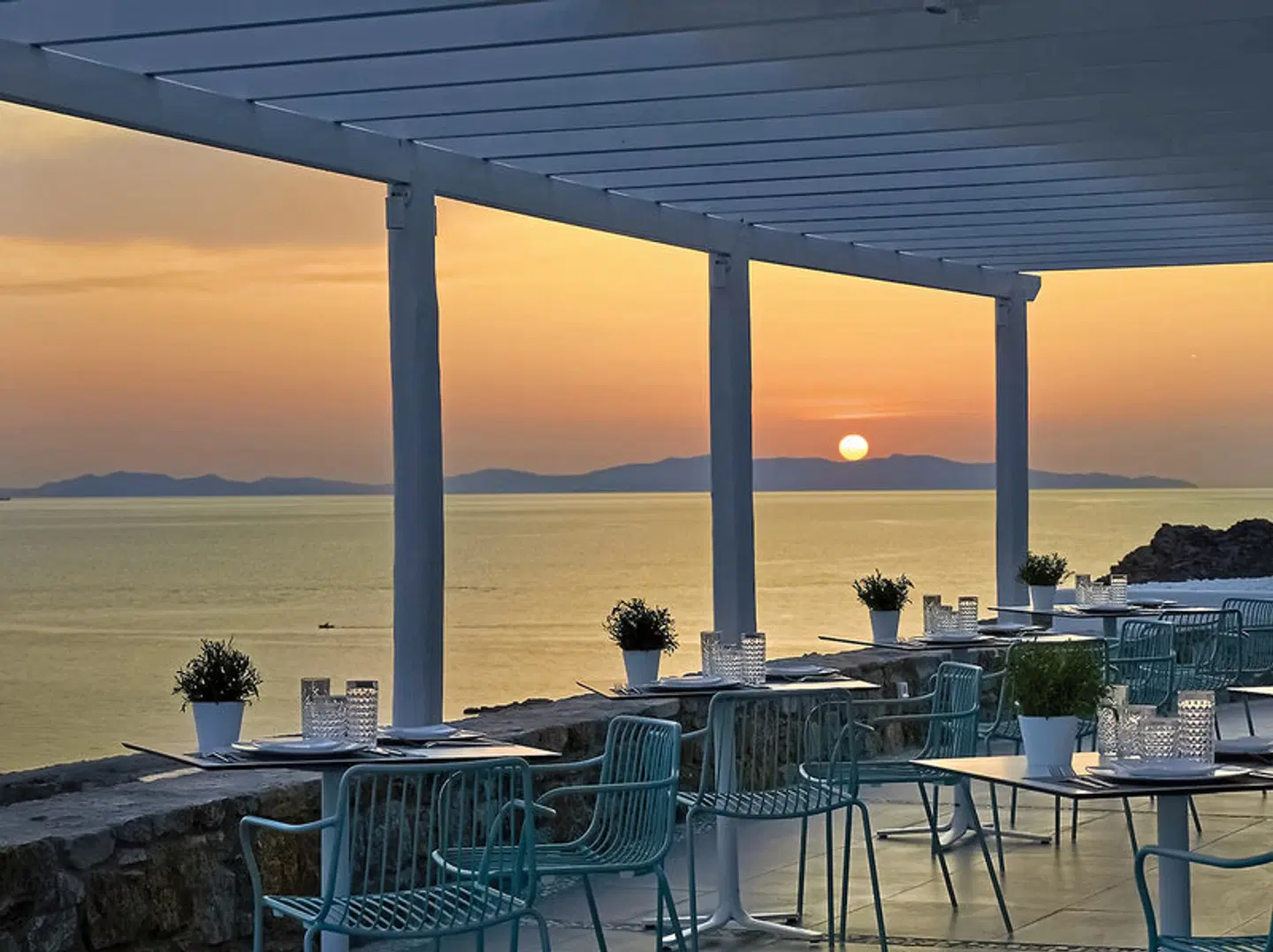 Epic Blue Luxury Hotel Suites & Villas Mykonos Terrasse