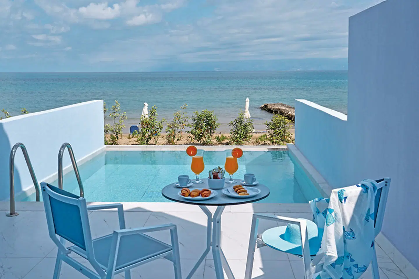 Ibiscus Hotel Corfu Terrasse