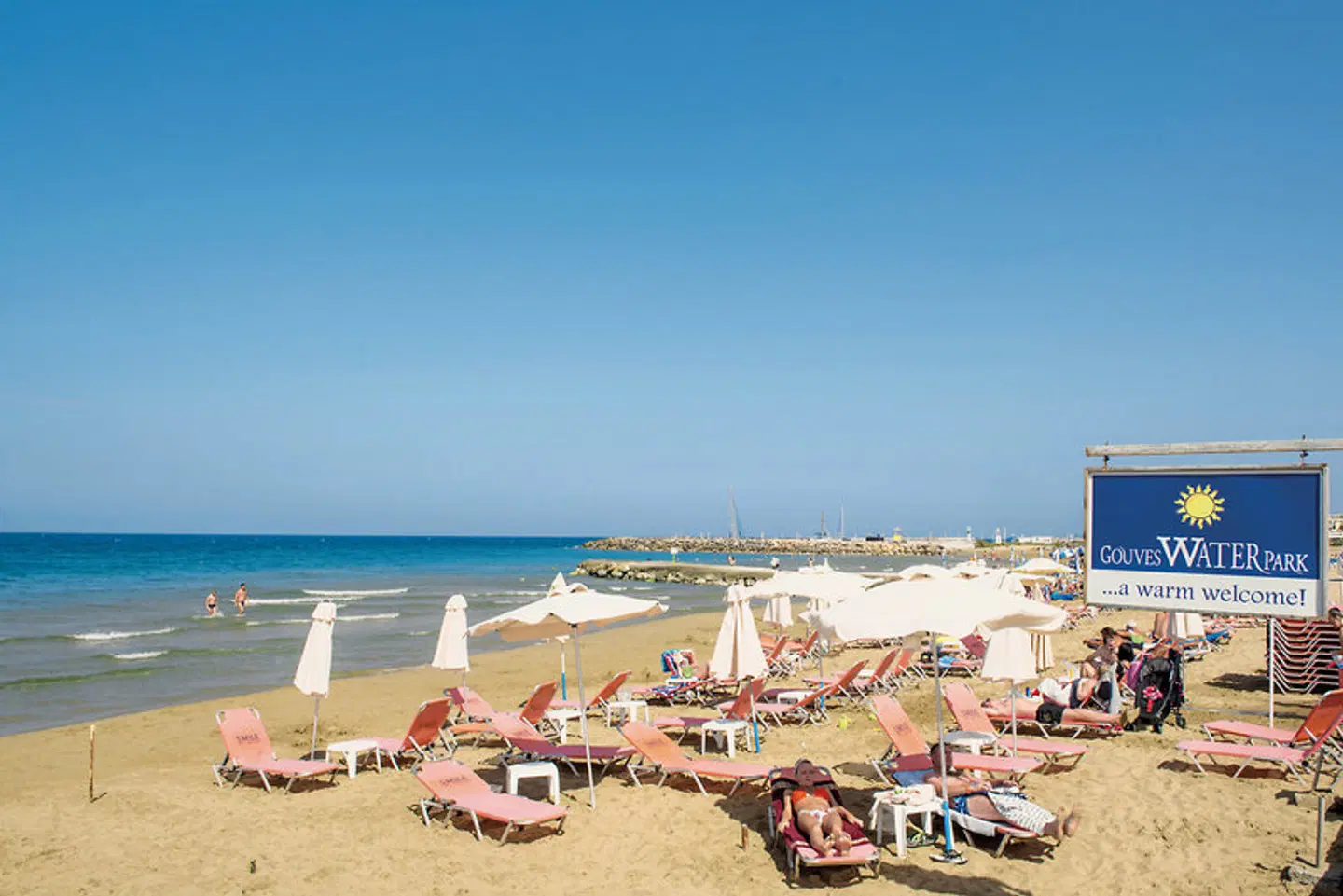 Gouves Water Park Holiday Resort Strand