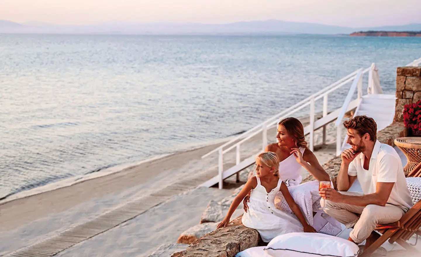 Sani Beach Terrasse
