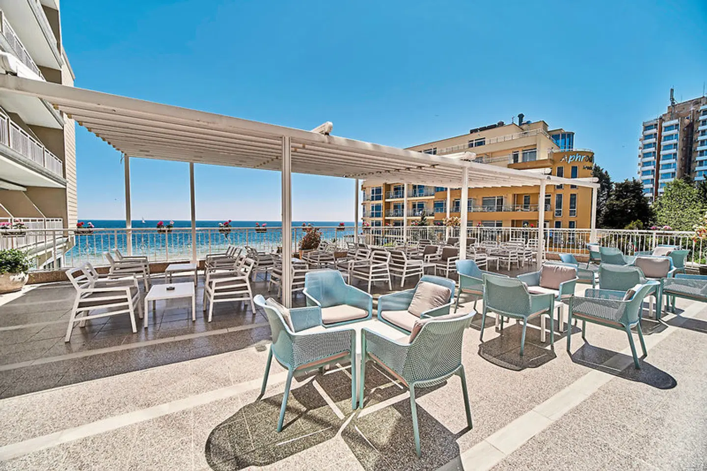 Bilyana Beach Hotel Terrasse