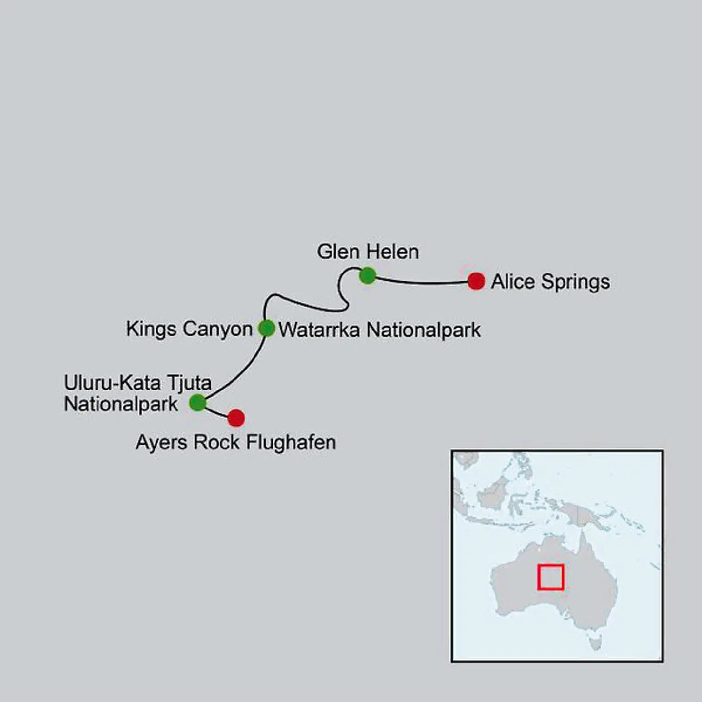 Rotes Zentrum erleben Landkarte