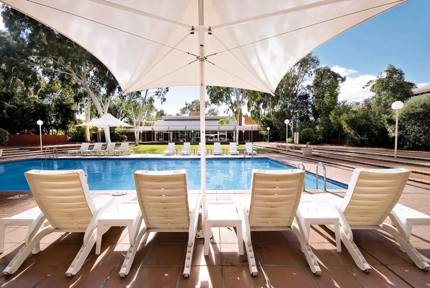 Desert Gardens Hotel Terrasse