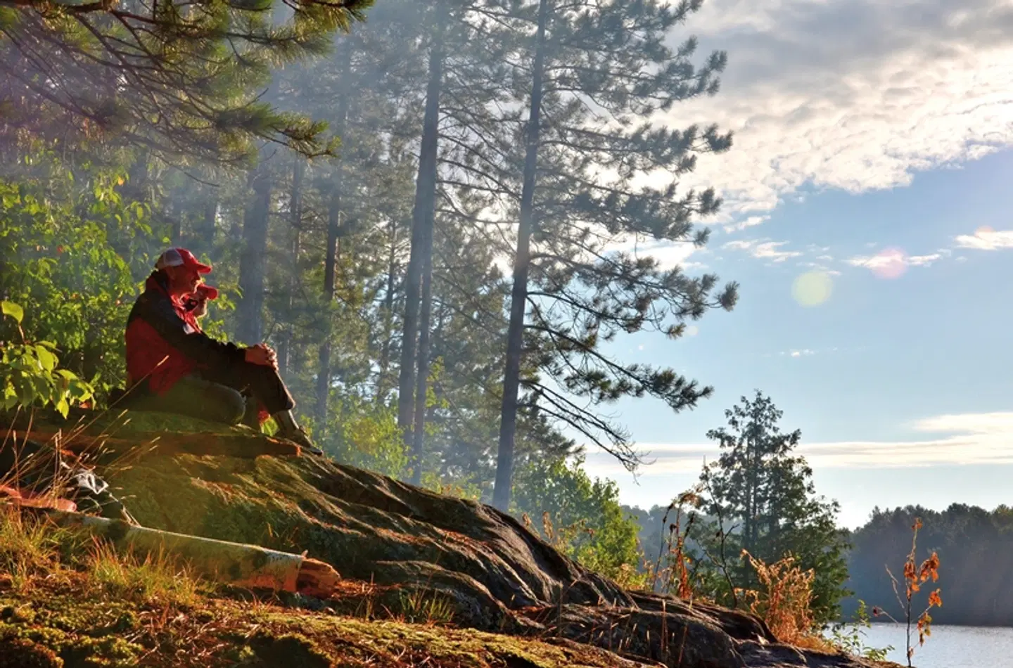 Algonquin mit dem Kanu - Zelt LANDSCAPE