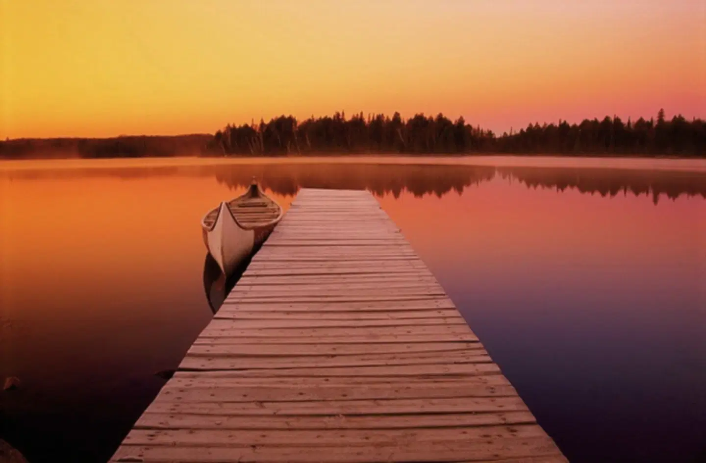 Algonquin mit dem Kanu - Lodge LANDSCAPE