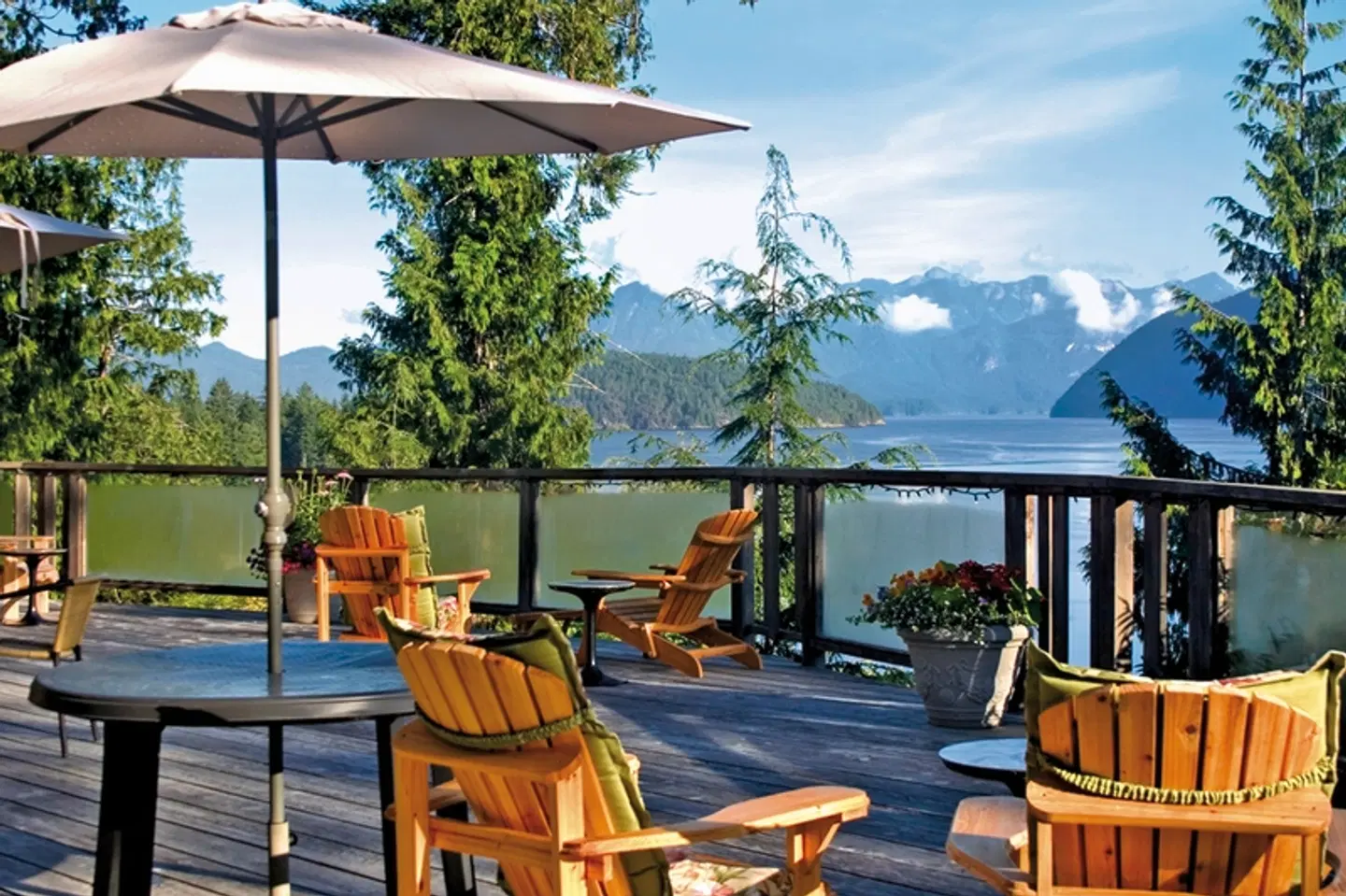 West Coast Wilderness Lodge Terrasse