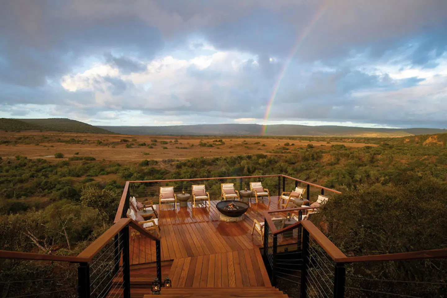 Shamwari Private Game Reserve Terrasse
