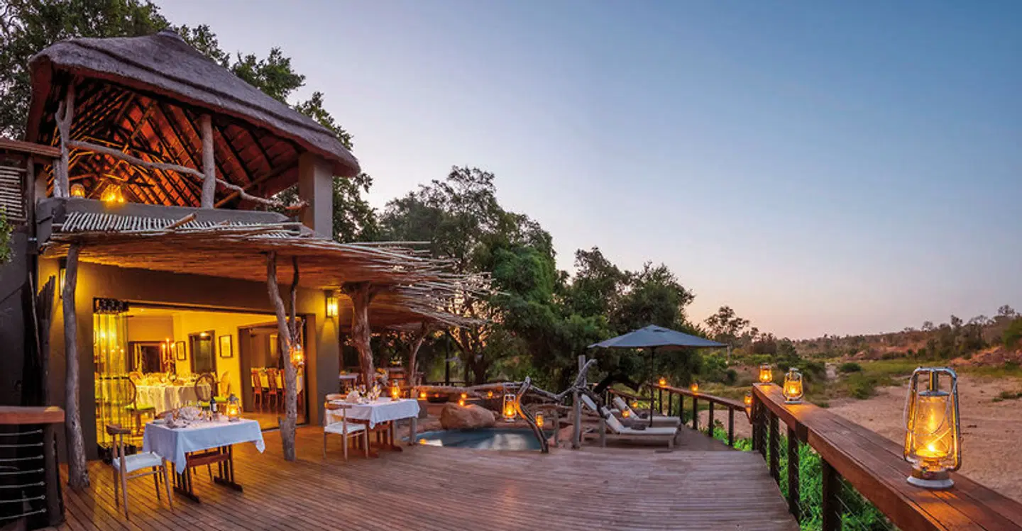 Jock Safari Lodge Terrasse