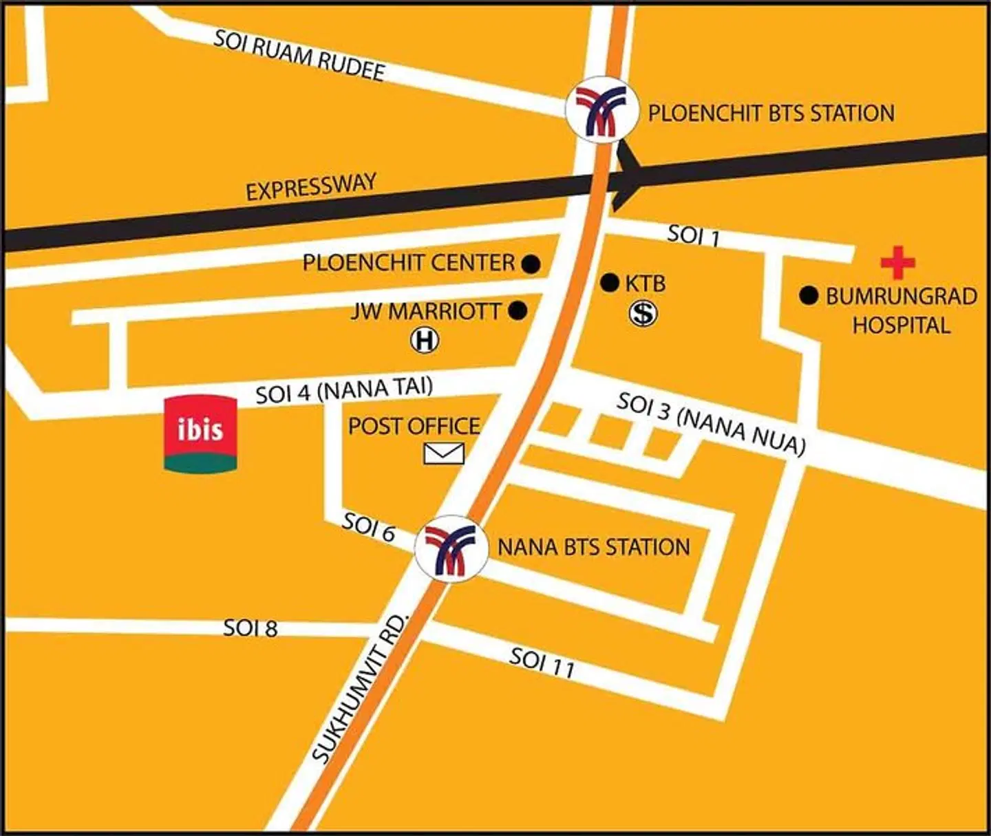 Ibis Bangkok Sukhumvit 4 Landkarte