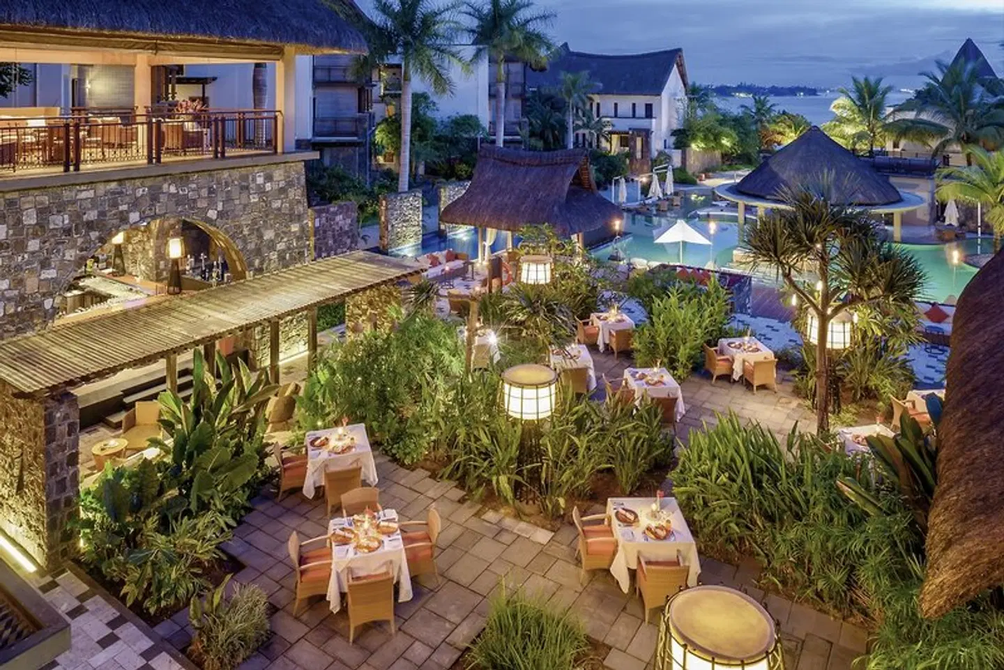 Le Jadis Beach Resort & Wellness Terrasse