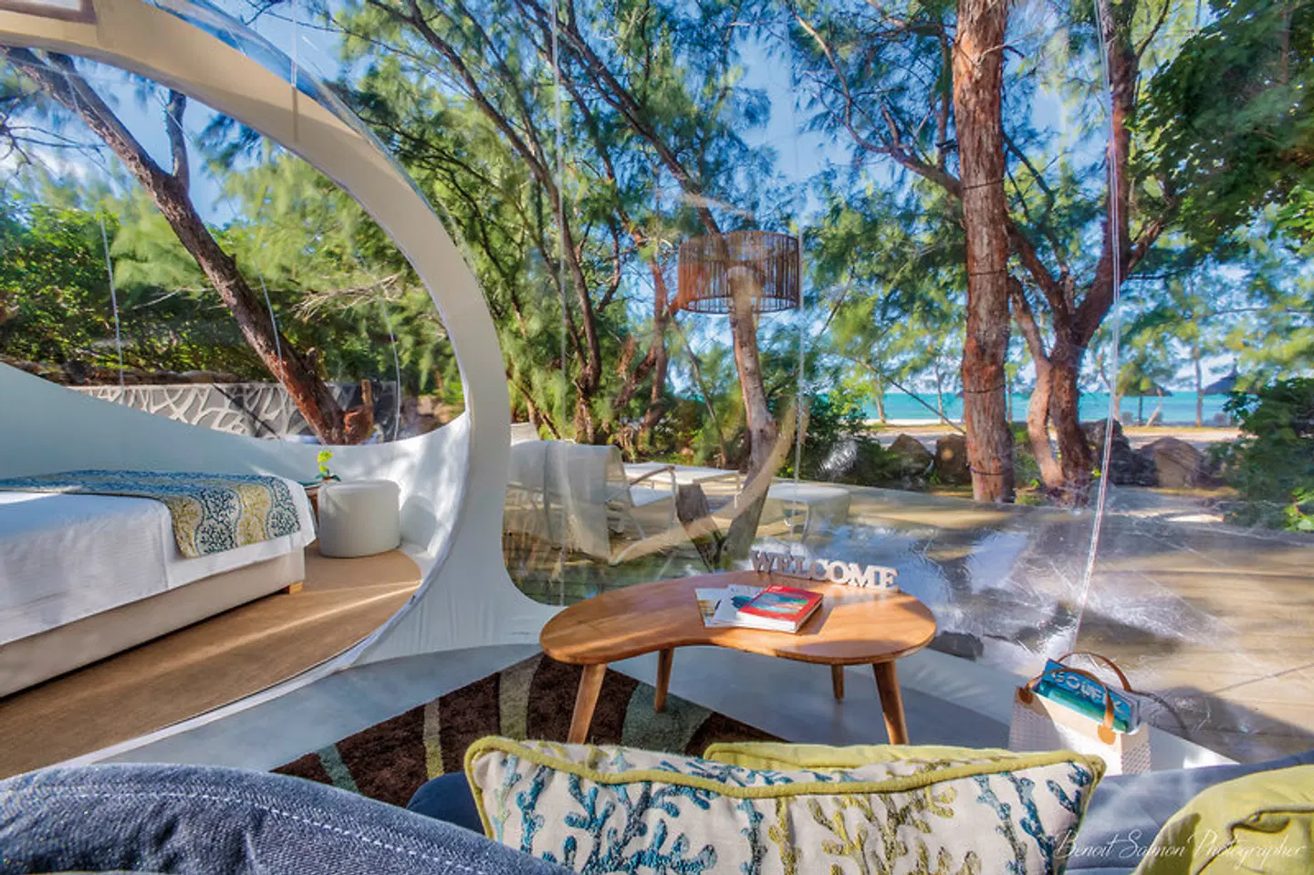 Bubble Lodge Ile aux Cerfs Terrasse