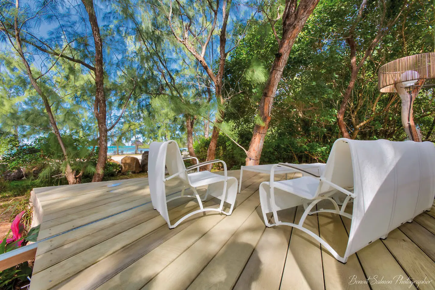 Bubble Lodge Ile aux Cerfs Terrasse