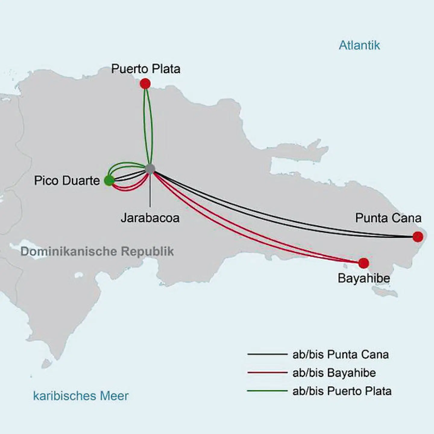 Naturabenteuer Dominikanische Republik Landkarte