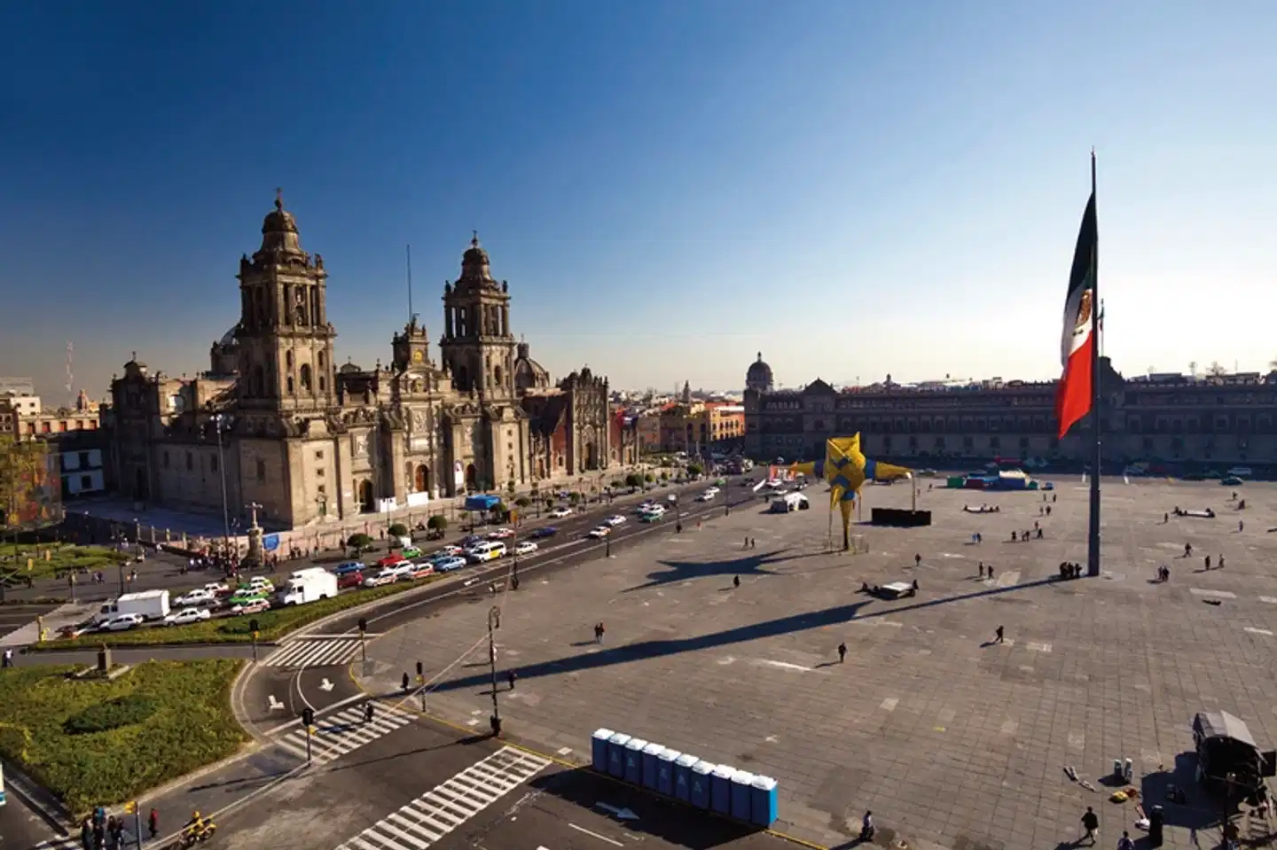 Collage von Welt-Metropole & Mayawelt Strand