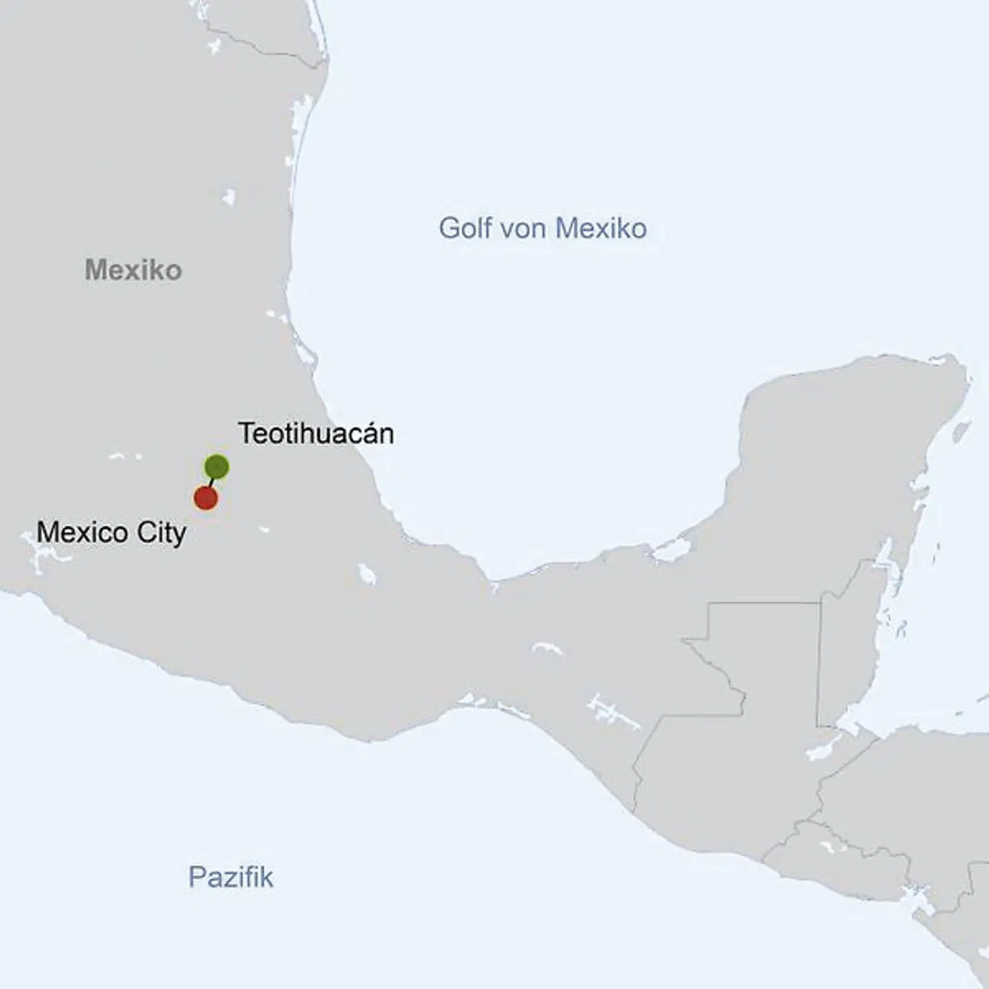 Highlights um Mexico City Landkarte