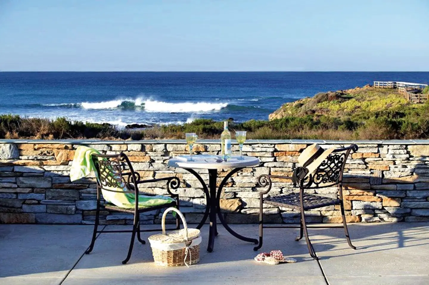 Fireside Inn on Moonstone Beach Terrasse