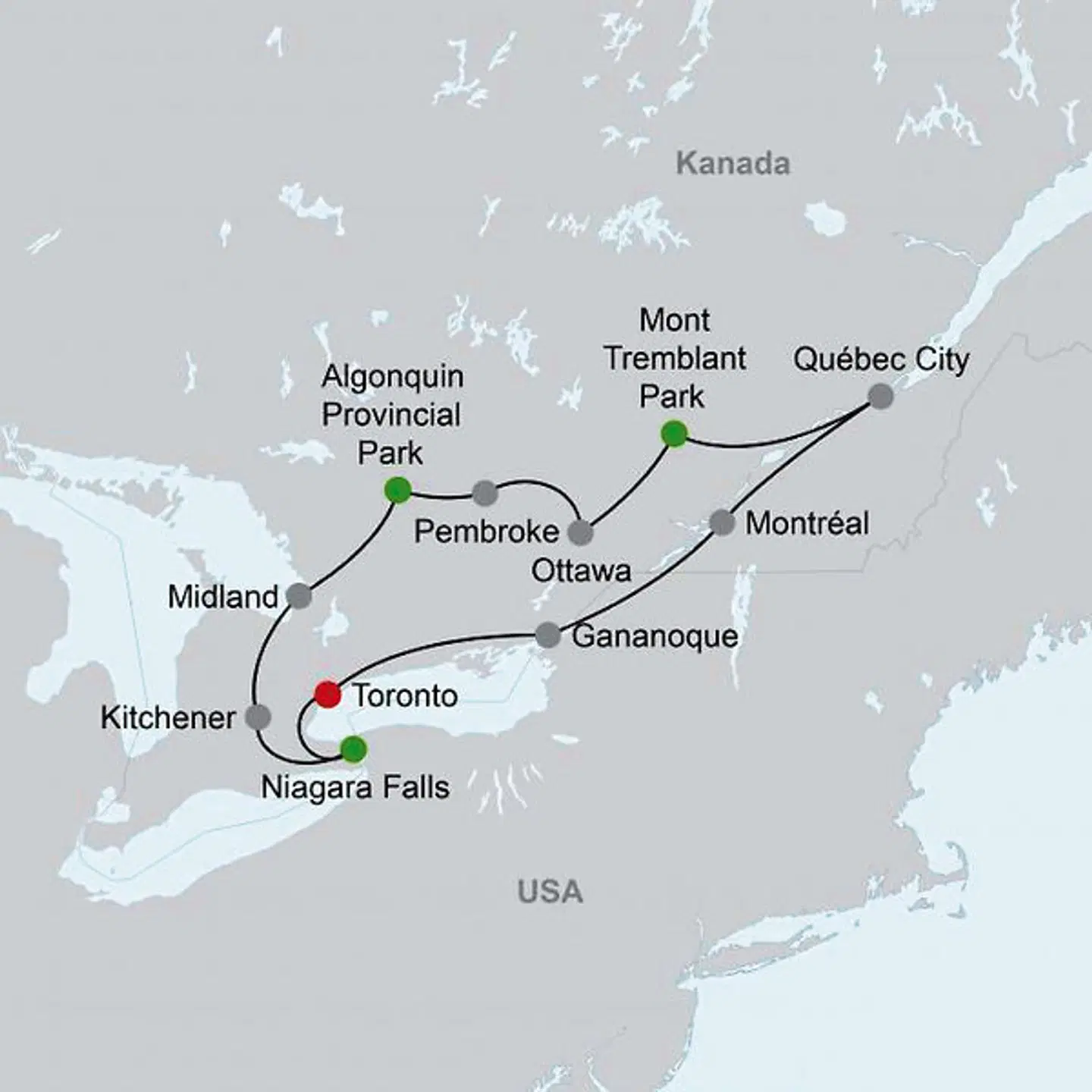 Eastern Wonders Landkarte