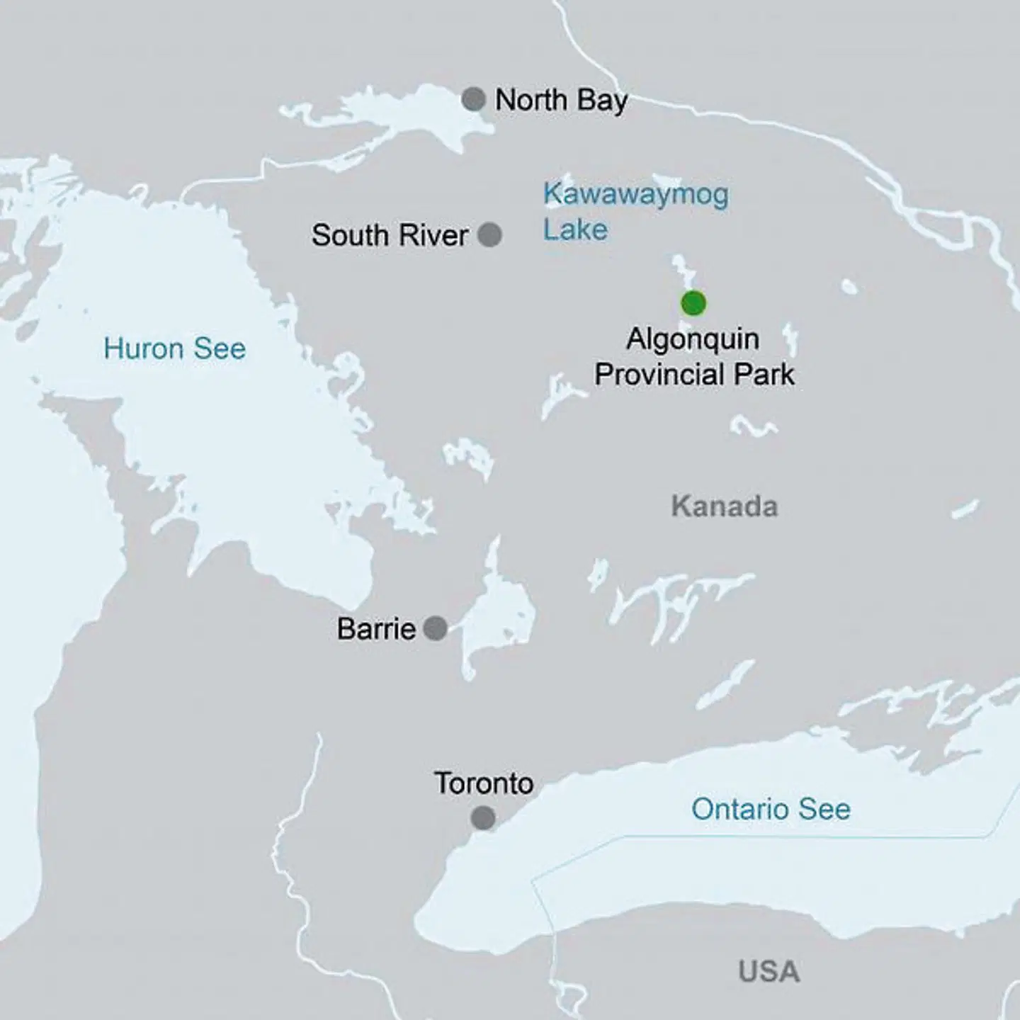 Romantische Privatinsel für Zwei Landkarte