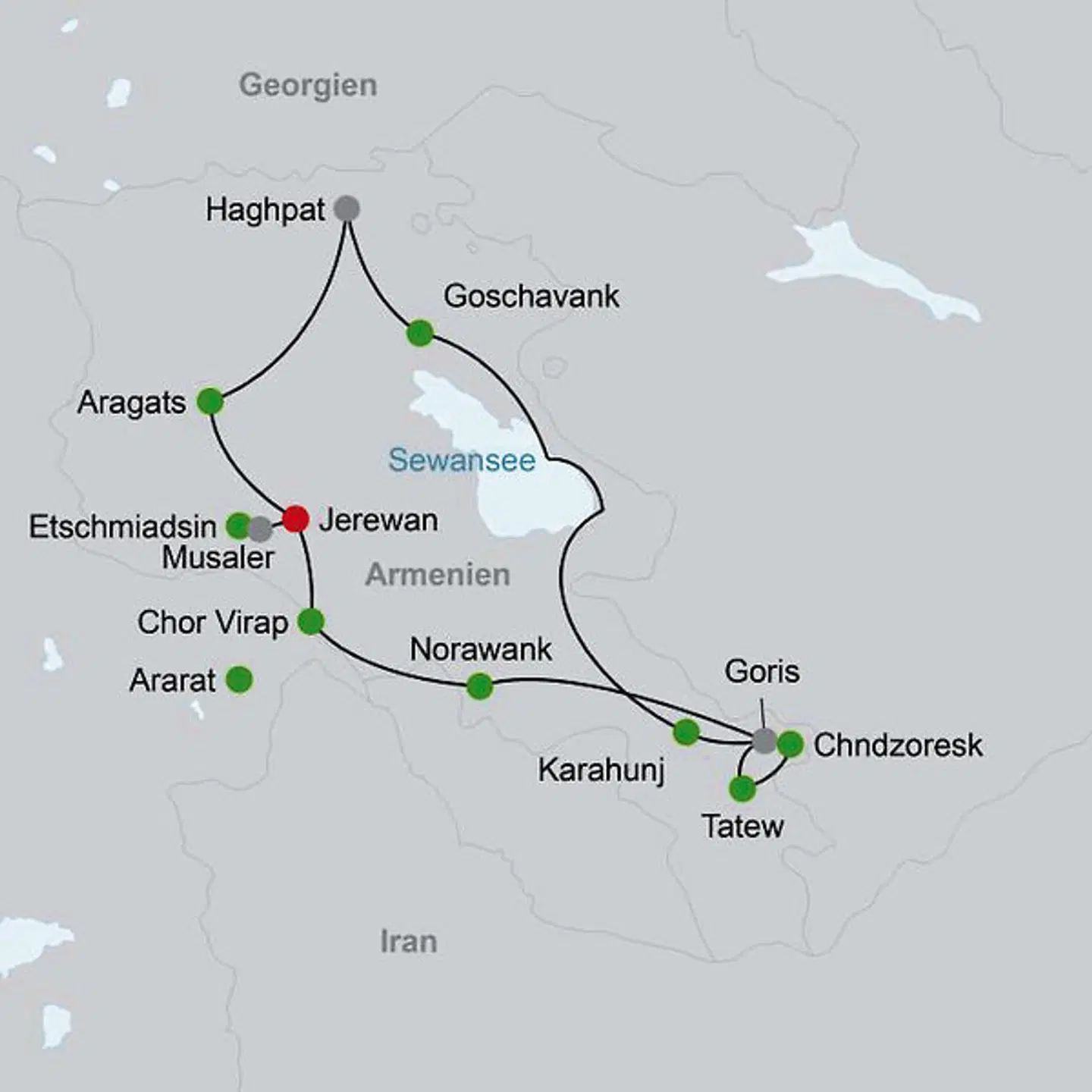 ADAC Special: Armenien erleben - Eine Reise durch das Land der Seele Landkarte