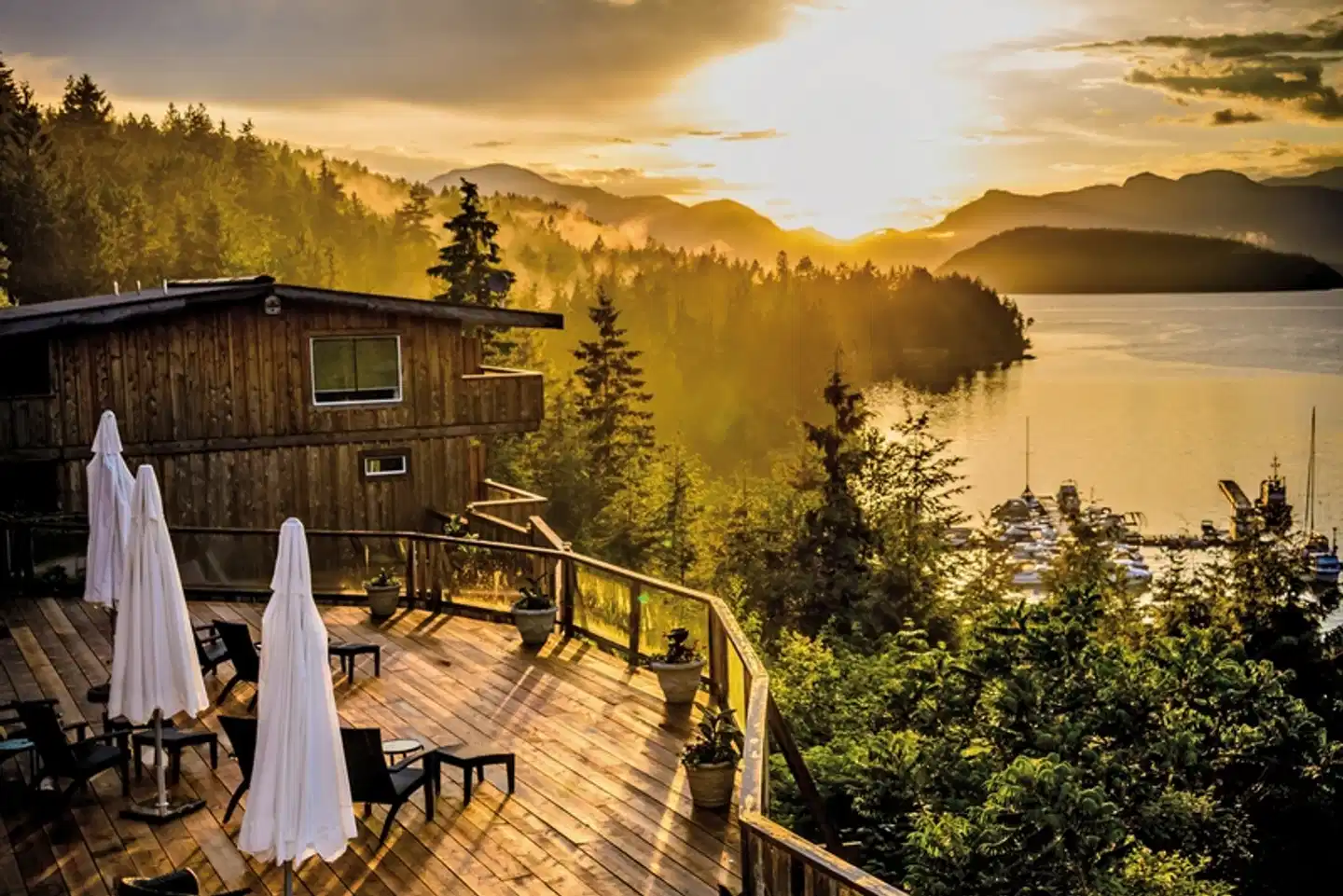 West Coast Wilderness Lodge Terrasse