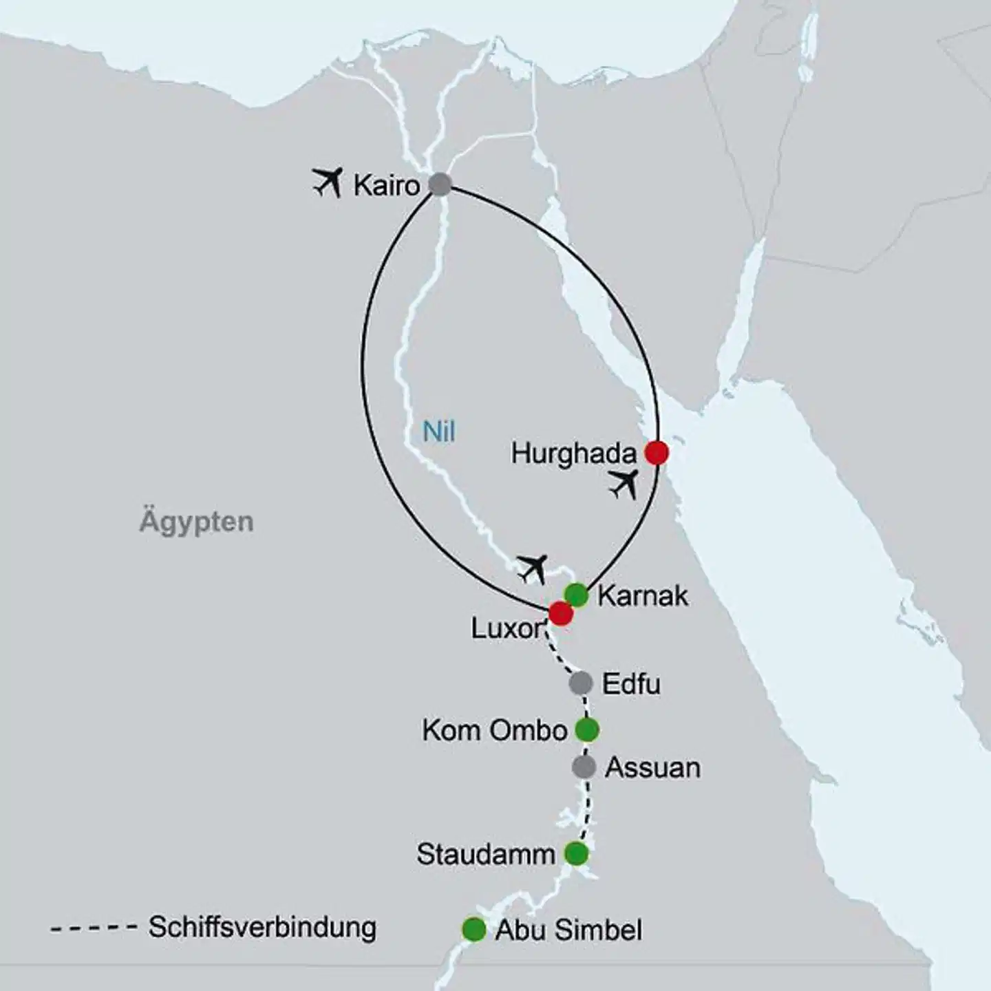 Horus - Kultur & Baden Landkarte