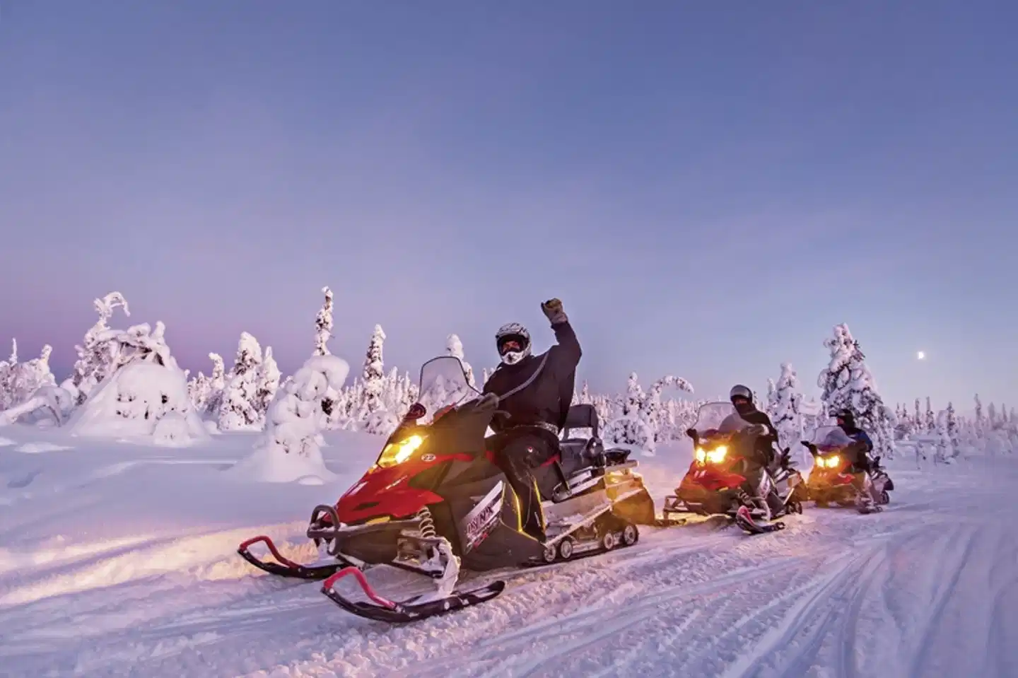 Winterspaß in Finnisch Lappland Wellness