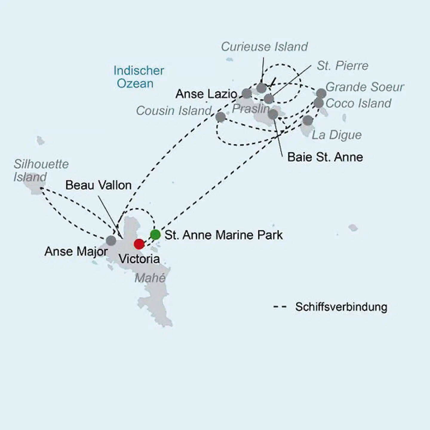 Segeltörn Silhouette Dream Premium Landkarte