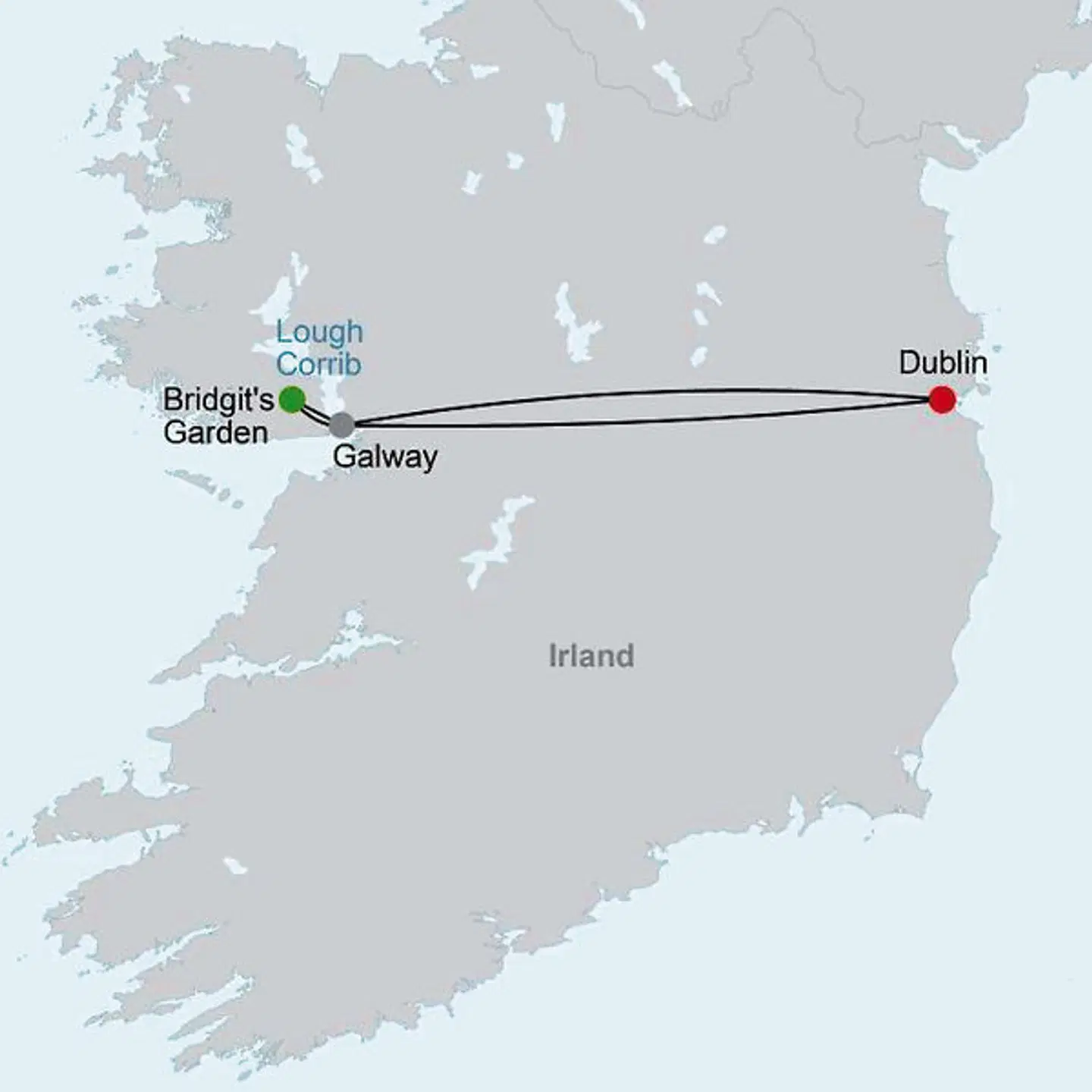 Herzliches Galway Landkarte