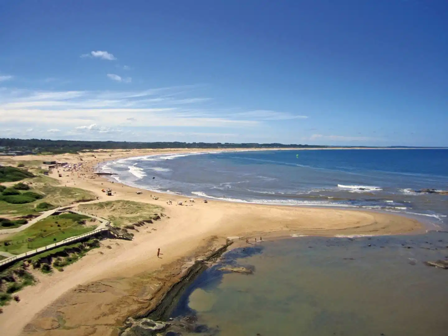 Perlen Uruguays Strand