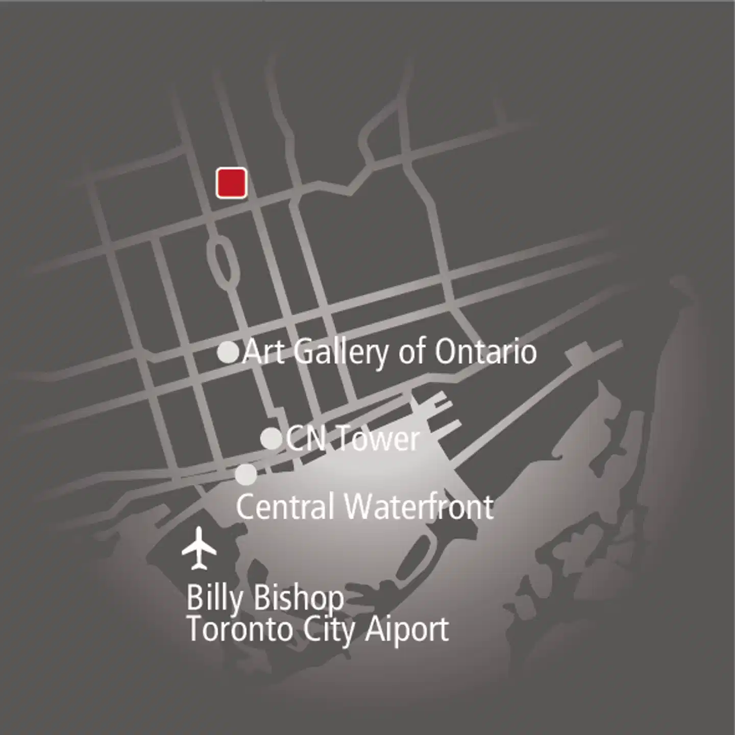 Four Seasons Hotel Toronto Landkarte