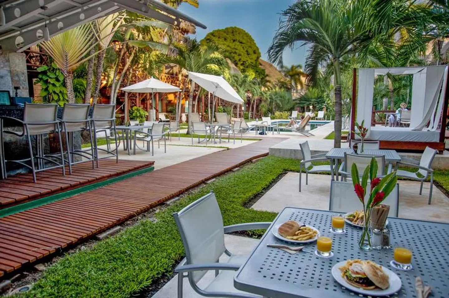 Magic Blue Spa Boutique Hotel Terrasse