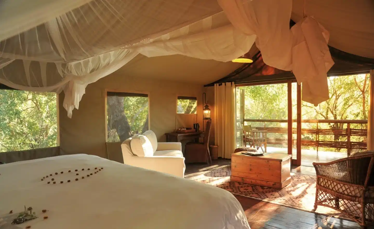 aha Thakadu River Camp Wohnbeispiel