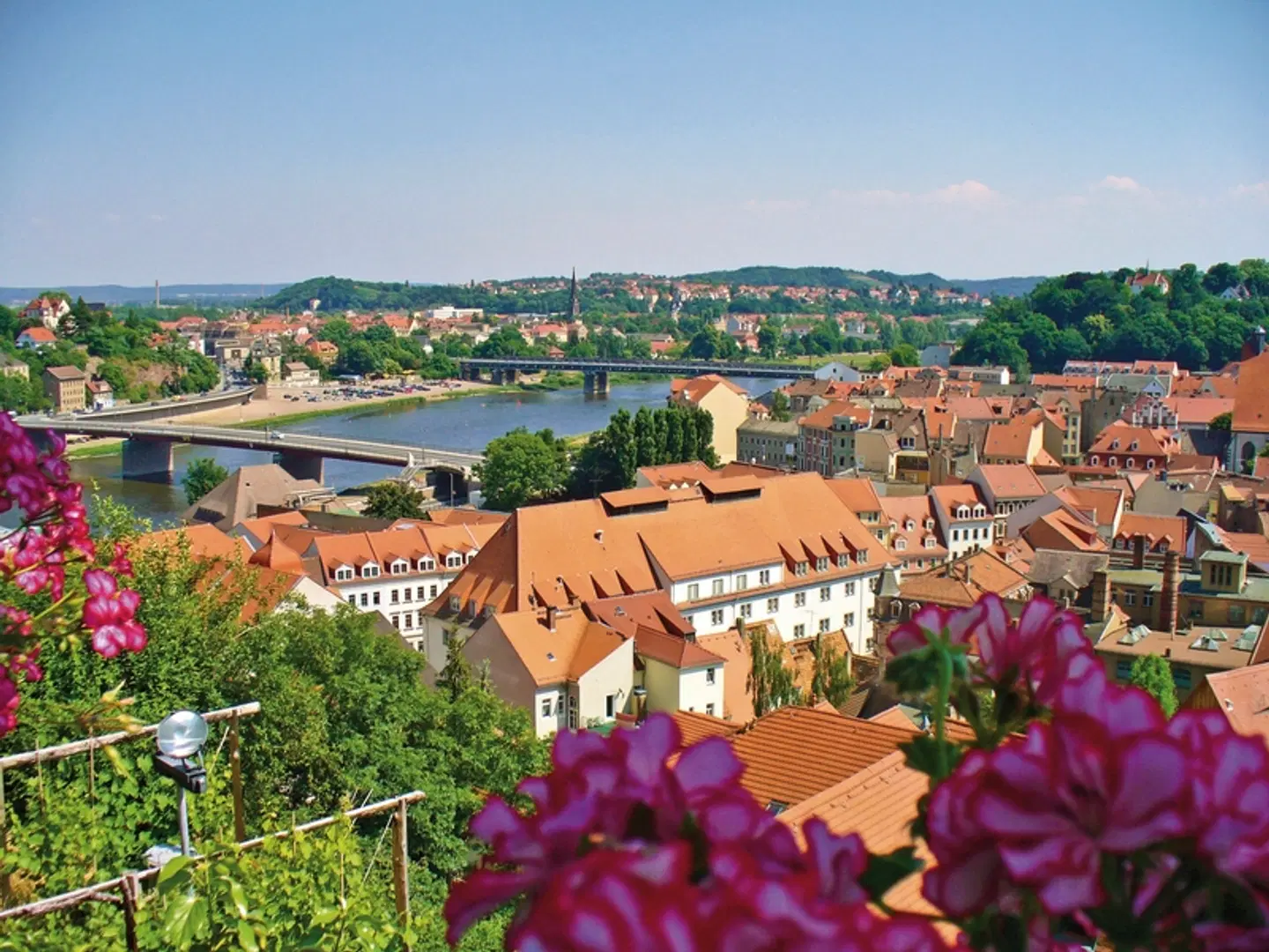 Der Elbe-Radweg klassisch Terrasse