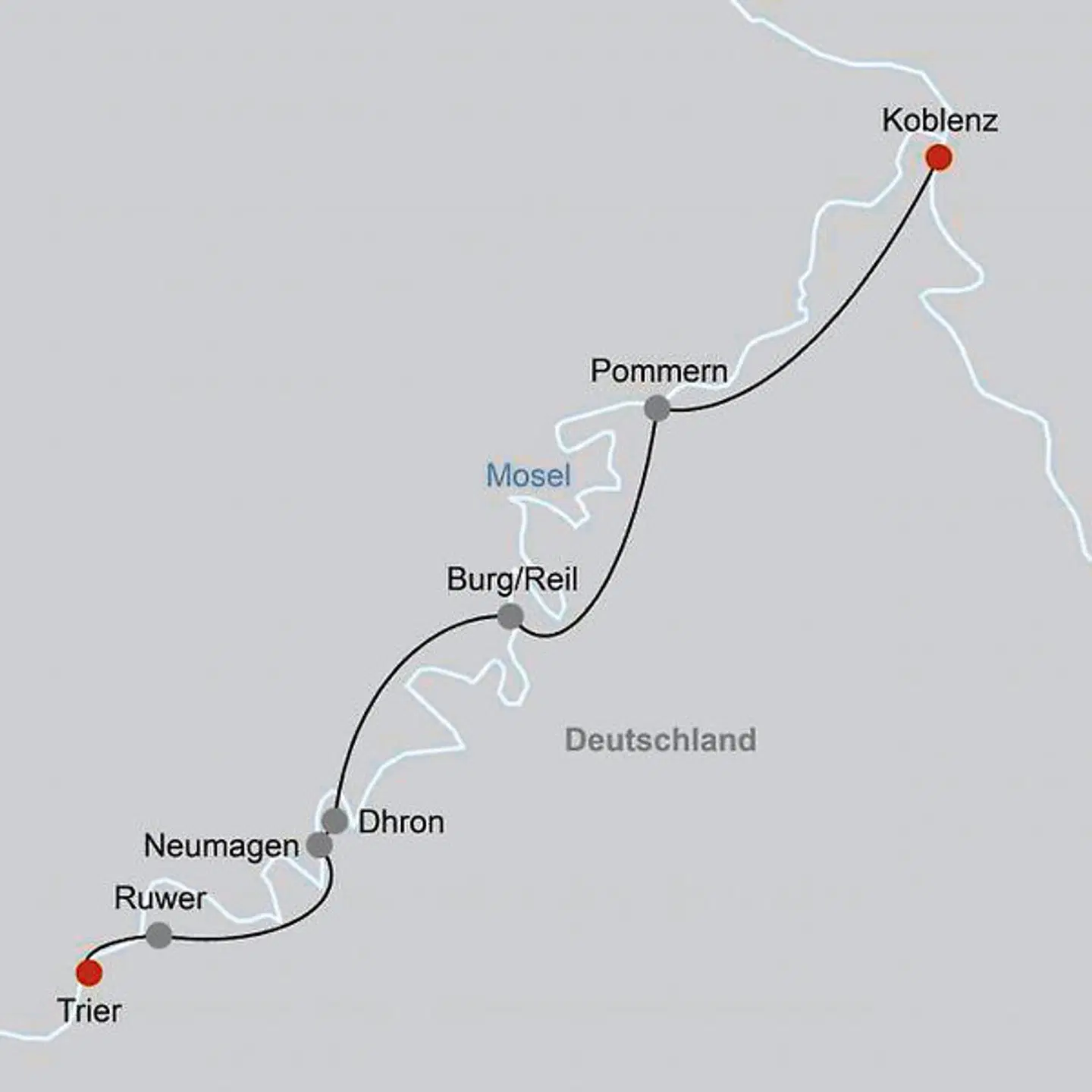 Von Winzerhof zu Winzerhof Landkarte