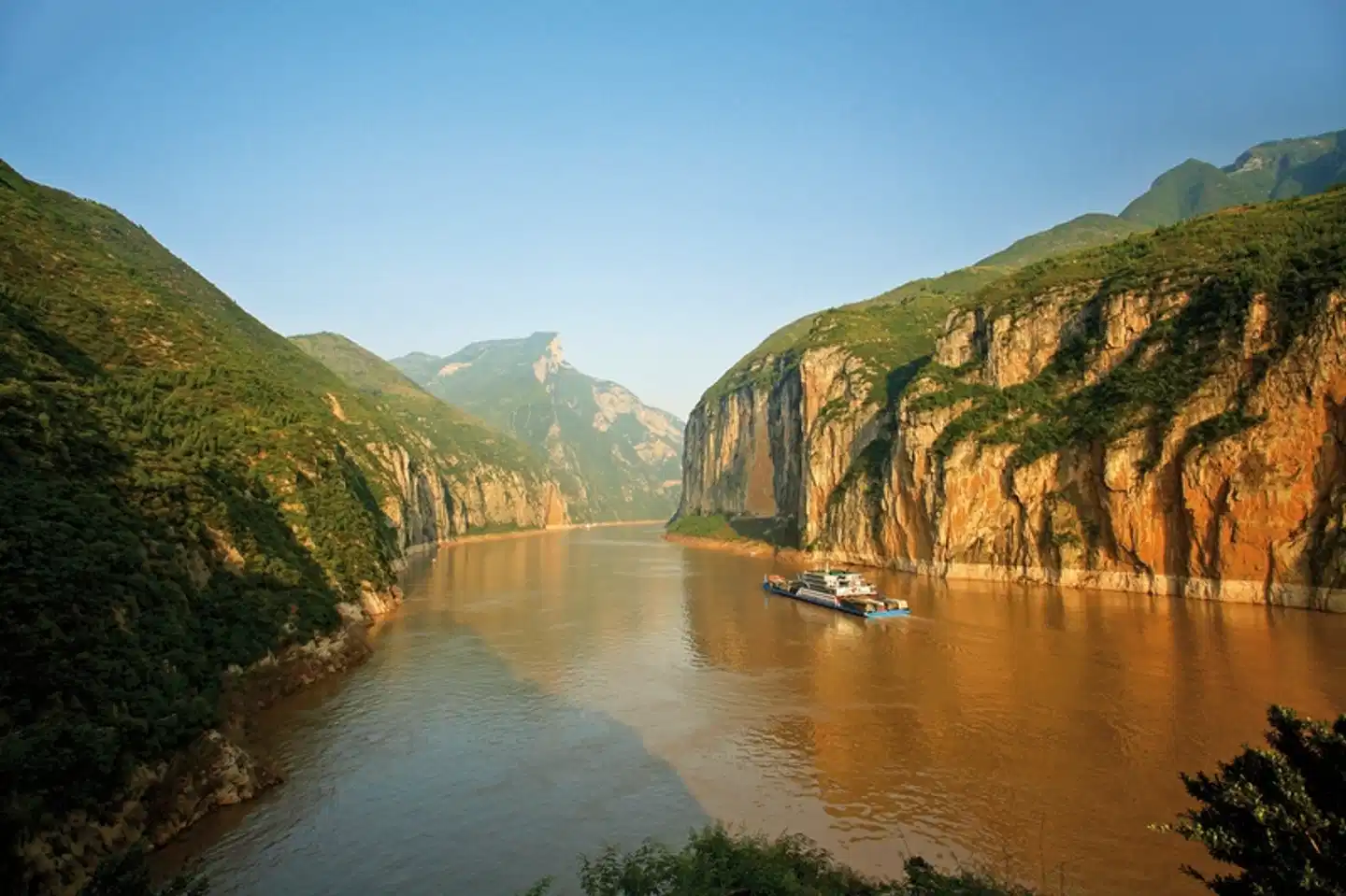 Die Zentren Chinas mit Yangzi Landschaft