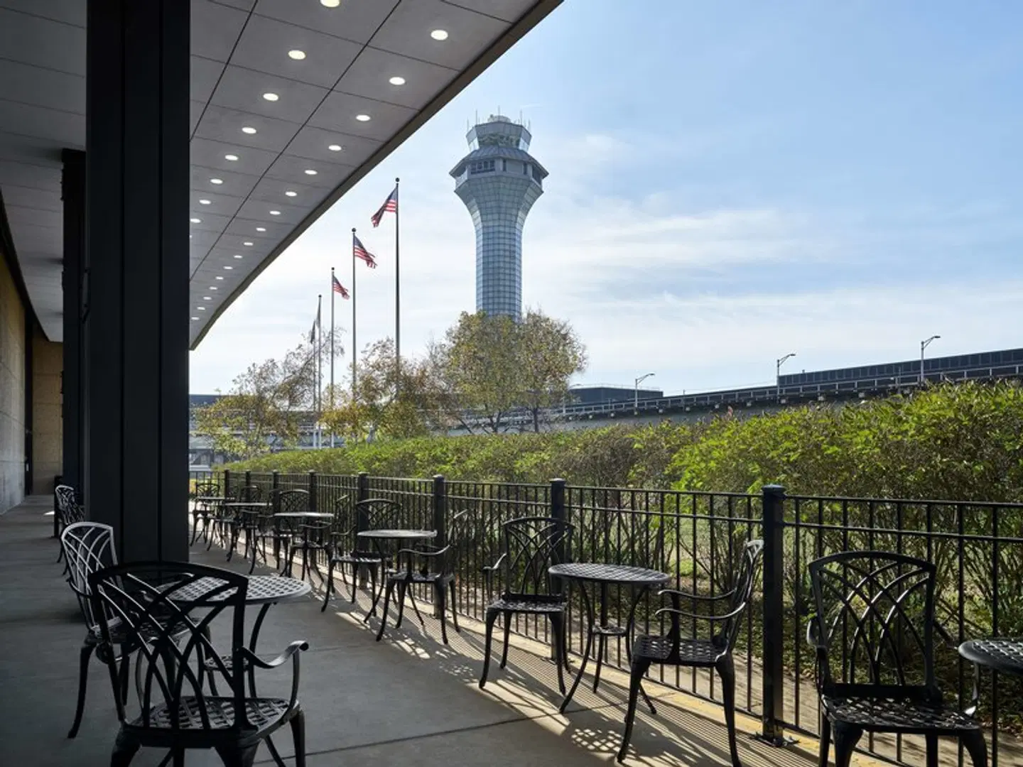 Hilton Chicago O'Hare Airport Terrasse