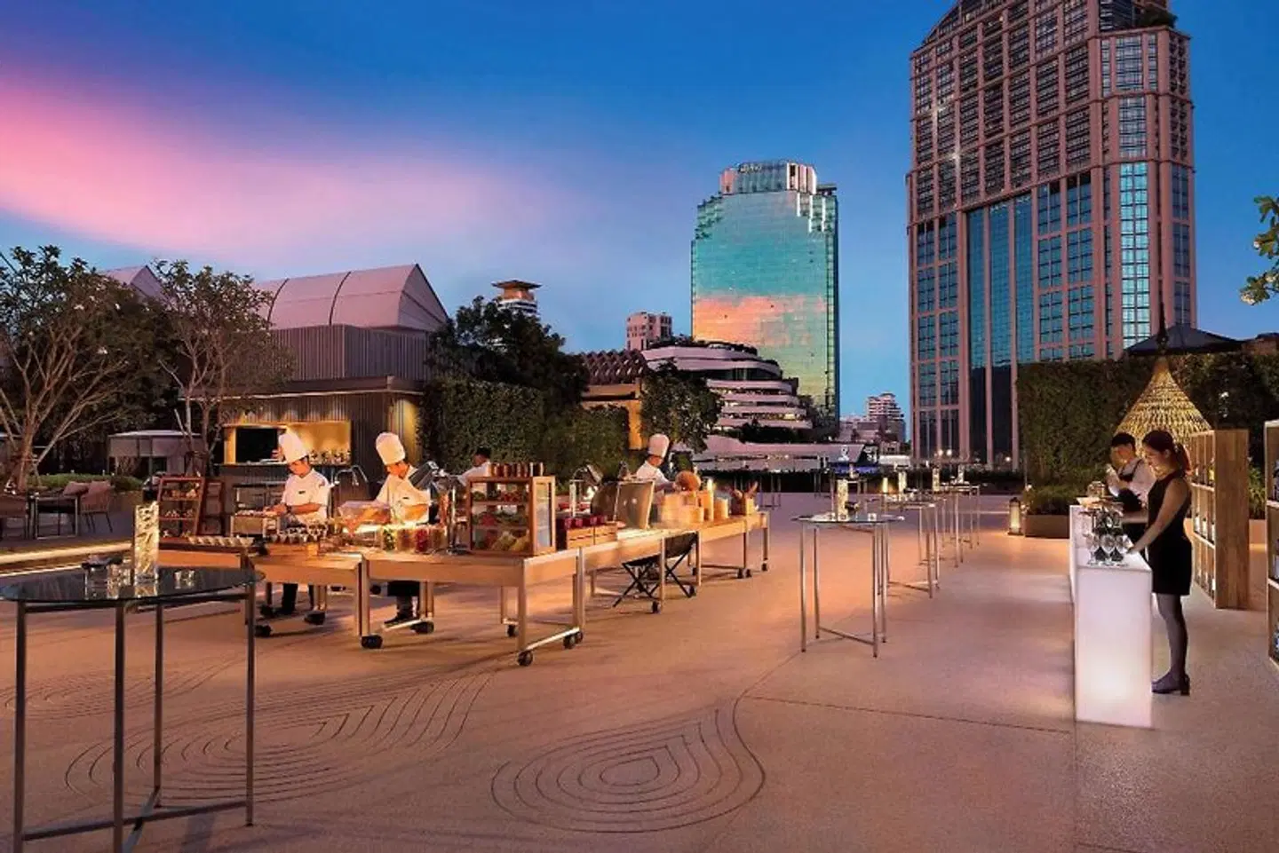 Bangkok Marriott Marquis Queens Park Terrasse