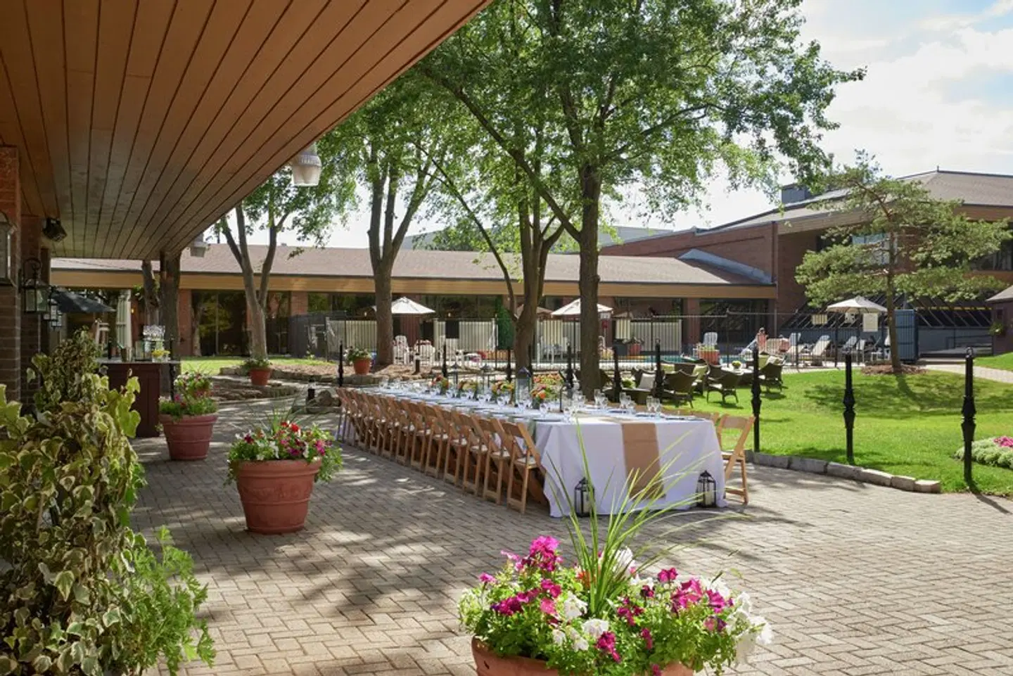 Hilton Mississauga/Meadowvale Terrasse
