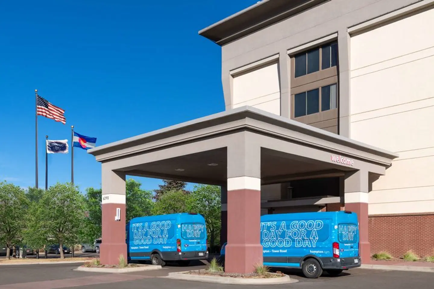 Hampton Inn Denver-International Airport Terrasse