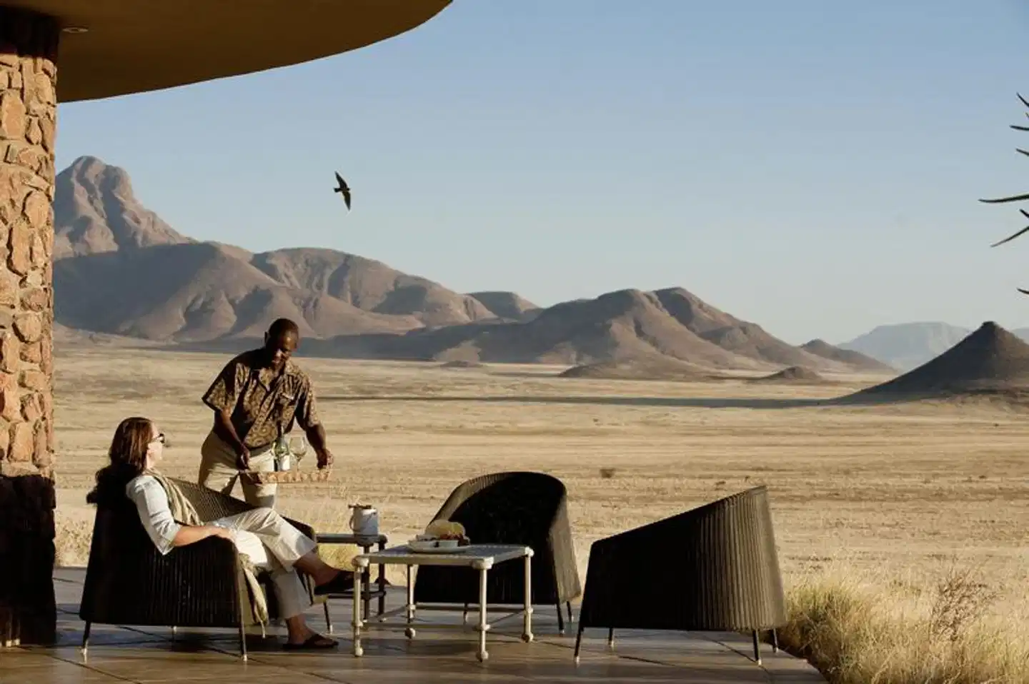 Sossusvlei Desert Lodge Terrasse