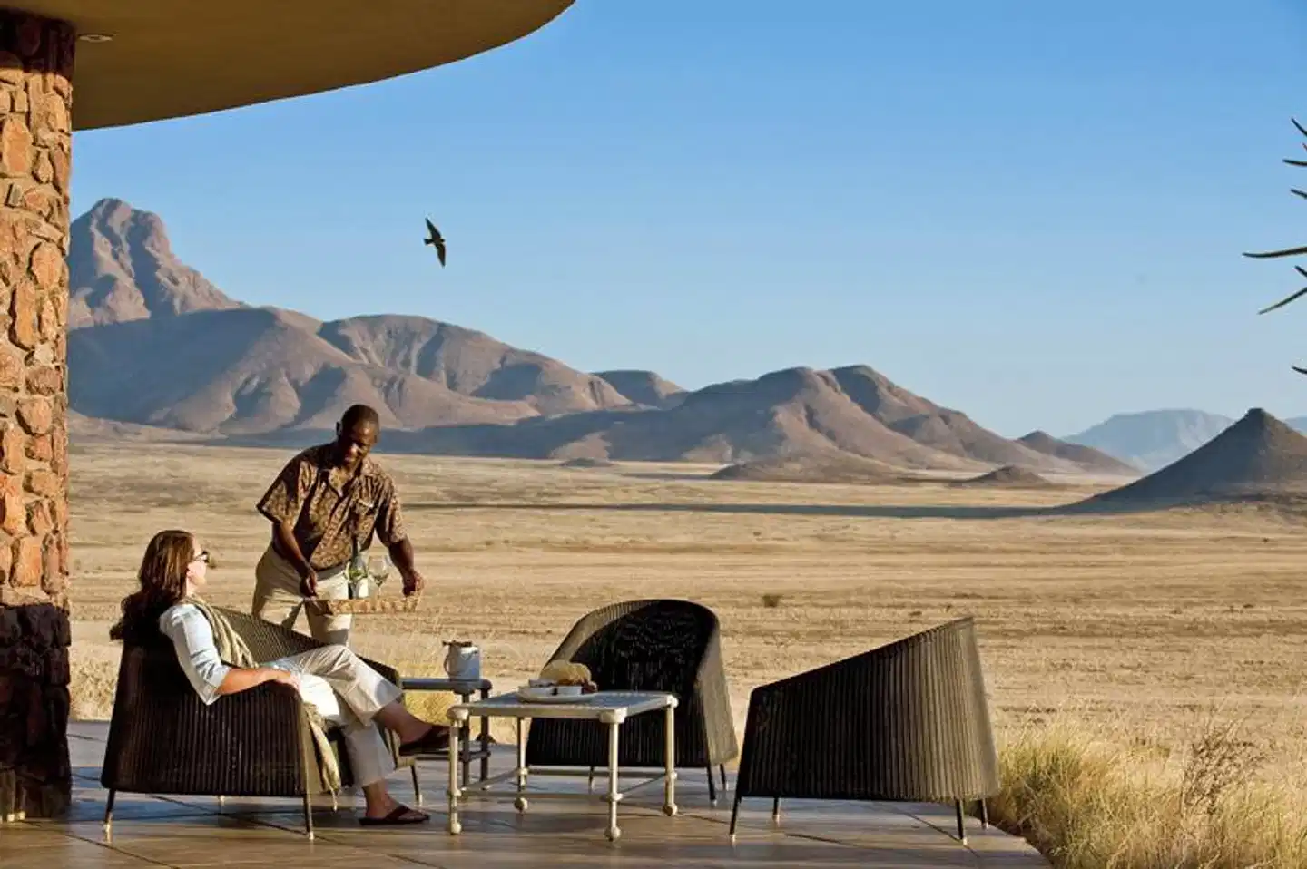 Sossusvlei Desert Lodge Terrasse