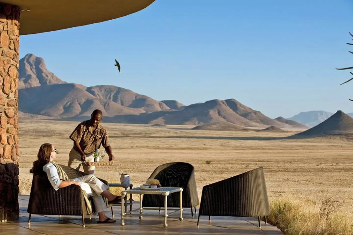 Sossusvlei Desert Lodge Terrasse