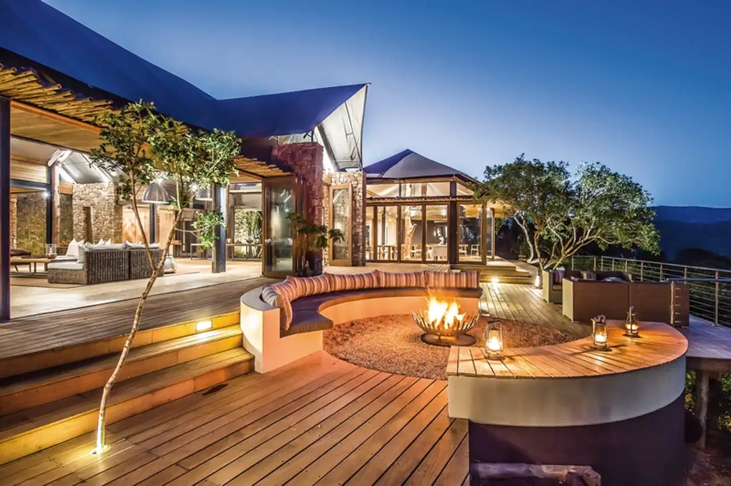 Kariega Settlers Drift Tented Lodge Terrasse