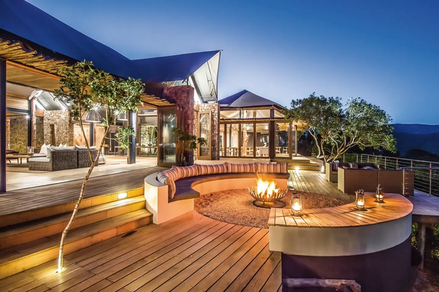 Kariega Settlers Drift Tented Lodge Terrasse