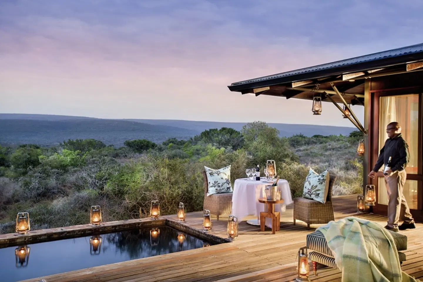 Kwandwe Private Game Reserve Terrasse