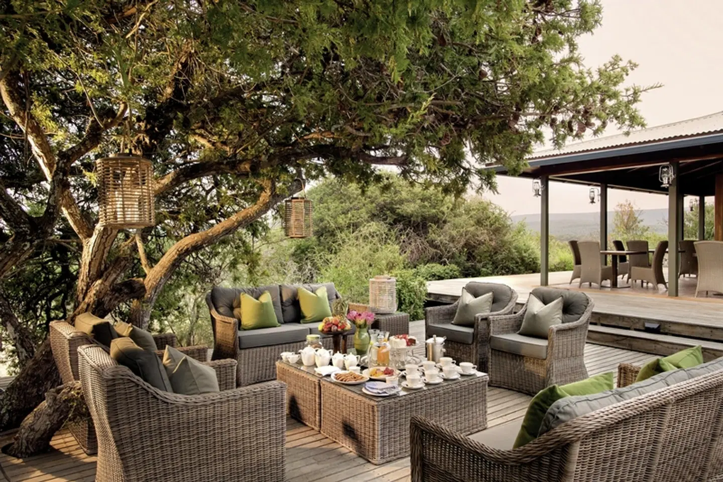 Kwandwe Private Game Reserve Terrasse