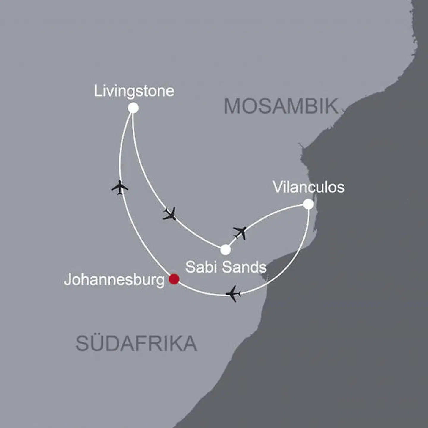 Natur, Busch und Strand Deluxe Landkarte