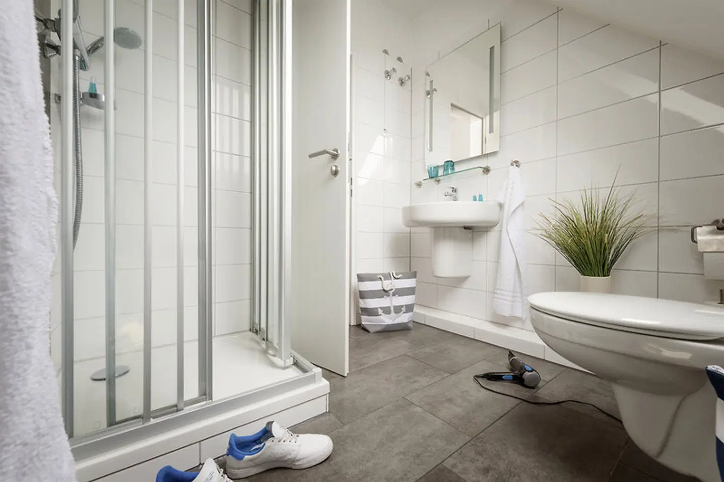 Cuxland Hotel Badezimmer
