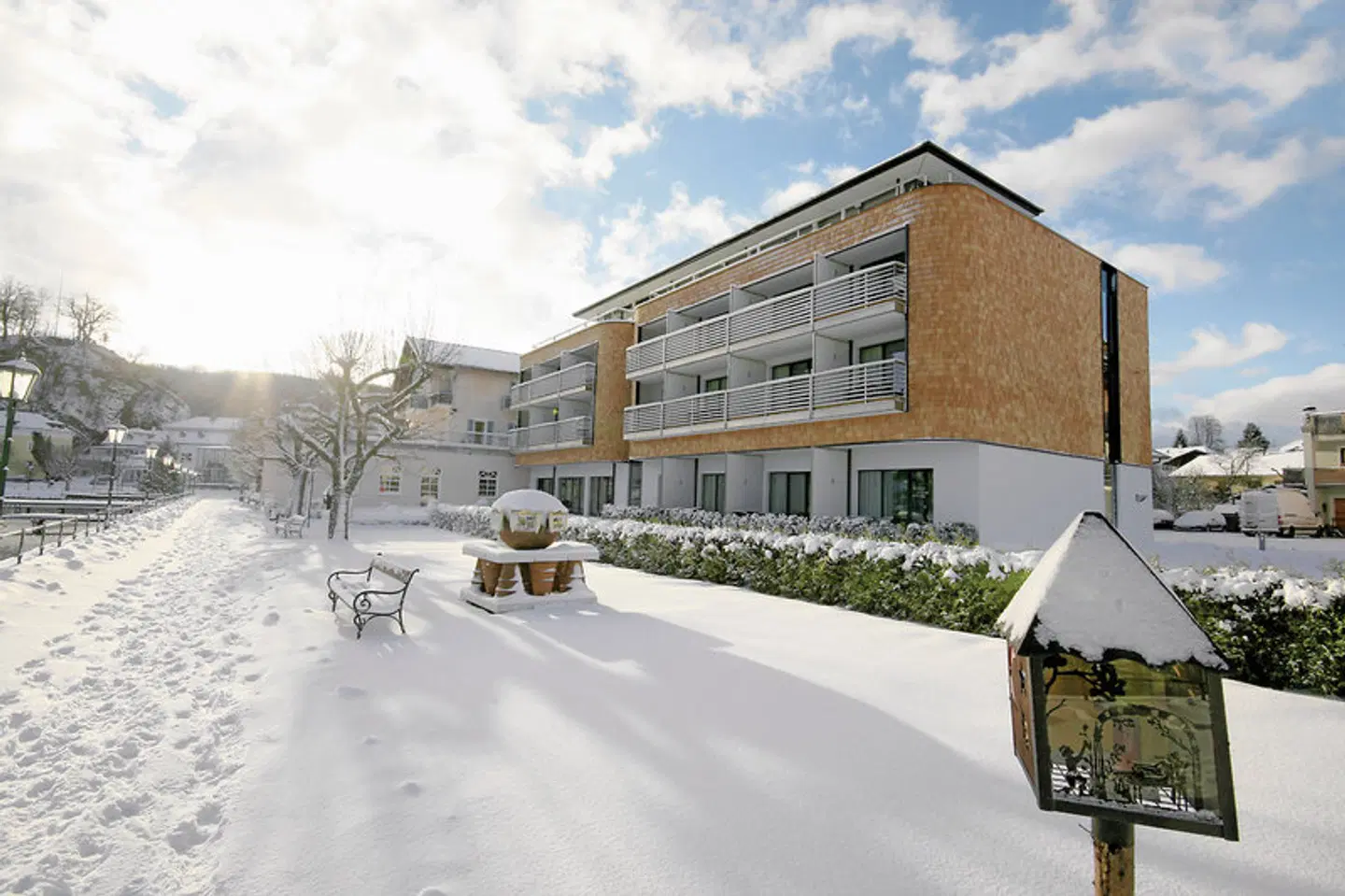 Seeside Hotel Seewirt Mattsee Terrasse