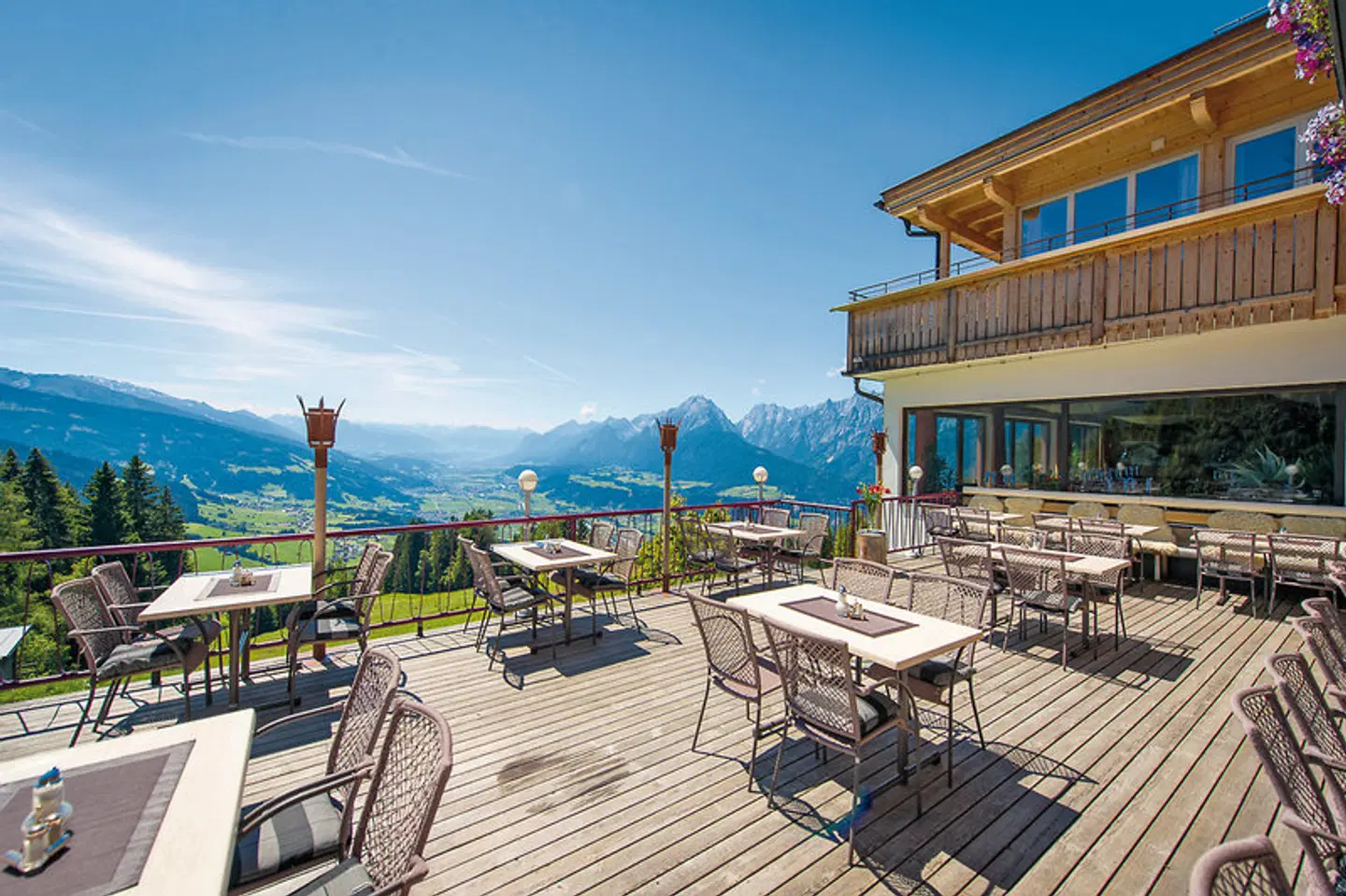 Das Alpine Panorama Hotel Frieden Terrasse